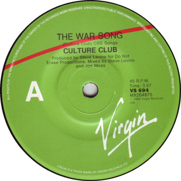 Culture Club : The War Song (7&quot;, Single)