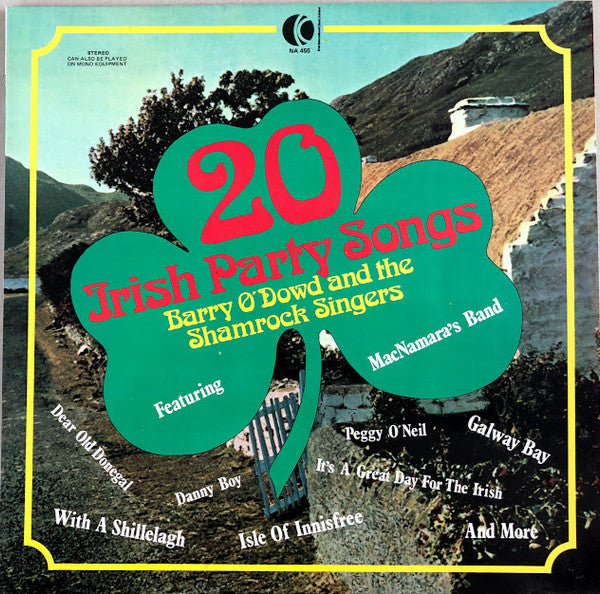 Barry O&#39;Dowd &amp; The Shamrock Singers : 20 Irish Party Songs (LP, Album)