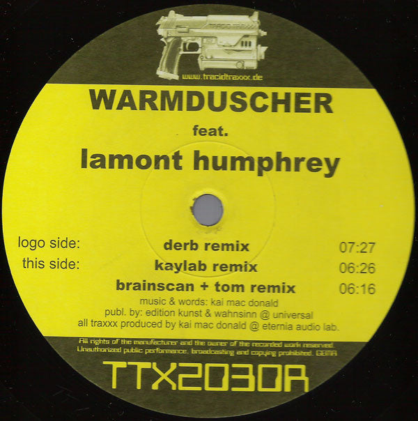 Warmduscher Feat. Lamont Humphrey : Hardcore Will Never Die (12")