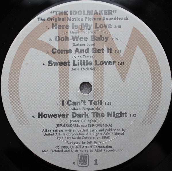 Various : The Idolmaker (The Original Motion Picture Soundtrack) (LP, Album, Pit)