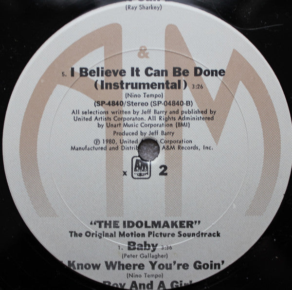 Various : The Idolmaker (The Original Motion Picture Soundtrack) (LP, Album, Pit)