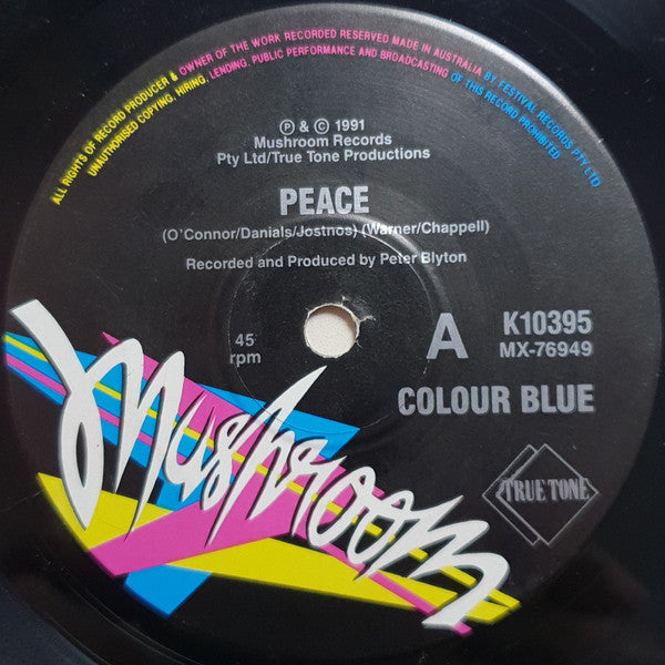 Colour Blue : Peace (7", Single, Ltd)