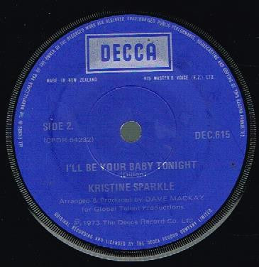 Kristine Sparkle : Gonna Get Along Without You Now (7")