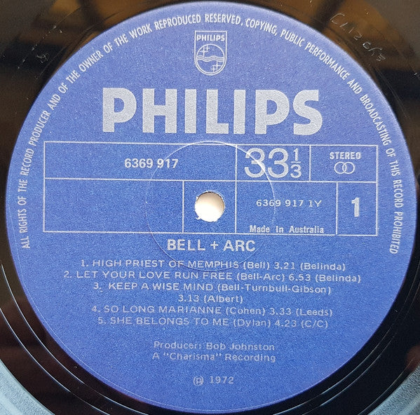 Bell + Arc : Bell + Arc (LP, Album, Gat)