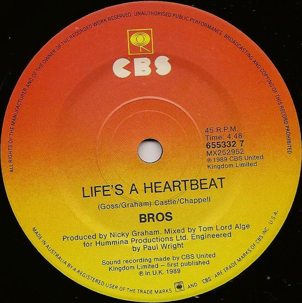 Bros : Chocolate Box (7", Single)