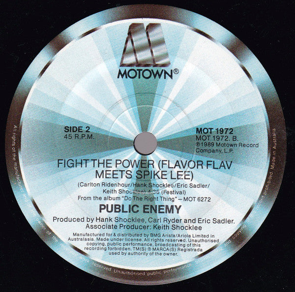 Public Enemy : Fight The Power (7")