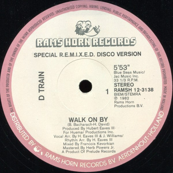 D-Train : Walk On By (12")