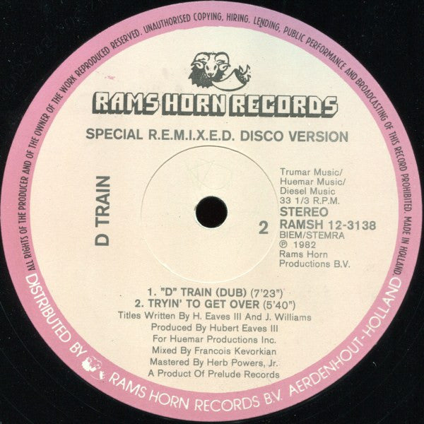 D-Train : Walk On By (12")