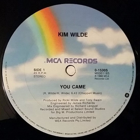 Kim Wilde : You Came (12", Maxi)