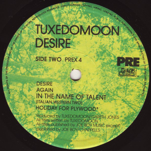 Tuxedomoon : Desire (LP, Album)