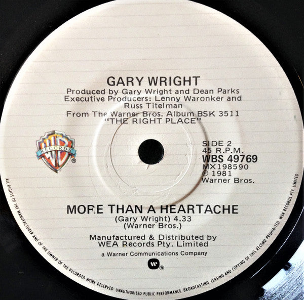 Gary Wright : Really Wanna Know You (7", Single)