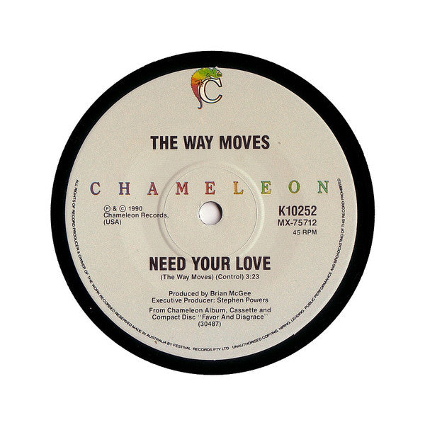 The Way Moves : One More Kiss (7", Single, Ltd)