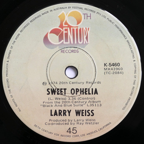 Larry Weiss :  Rhinestone Cowboy  (7", Single)