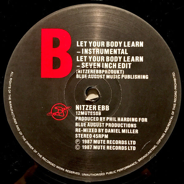 Nitzer Ebb : Let Your Body Learn (12", Single)