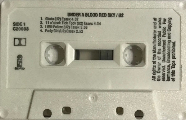 U2 : Under A Blood Red Sky (Live) (Cass, MiniAlbum)