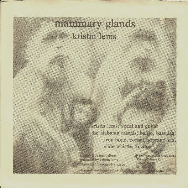 Kristin Lems : Mammary Glands / Women Walk More Determined (7&quot;, Single)