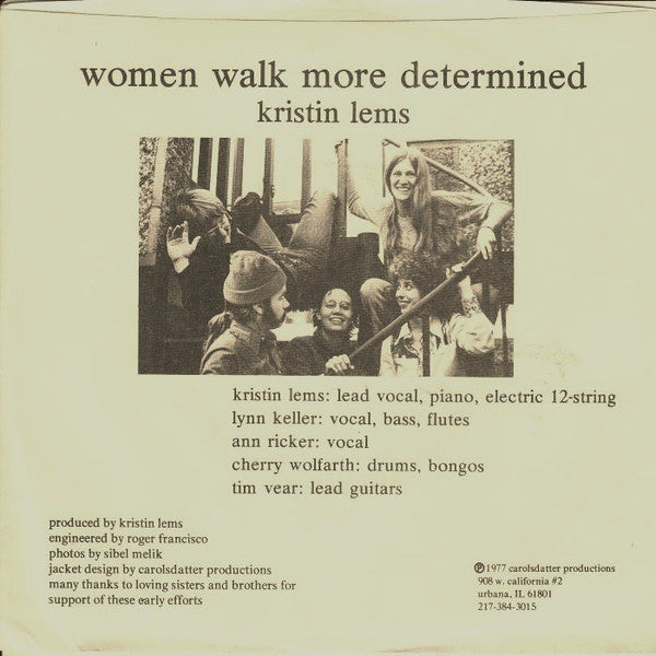 Kristin Lems : Mammary Glands / Women Walk More Determined (7", Single)