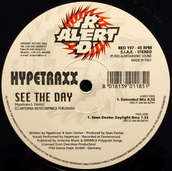 Hypetraxx : See The Day (12&quot;)