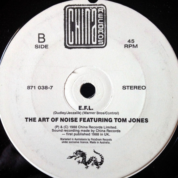 The Art Of Noise Featuring Tom Jones : Kiss (7", Single, Gen)