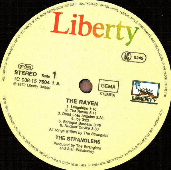 The Stranglers : The Raven (LP, Album, RE)