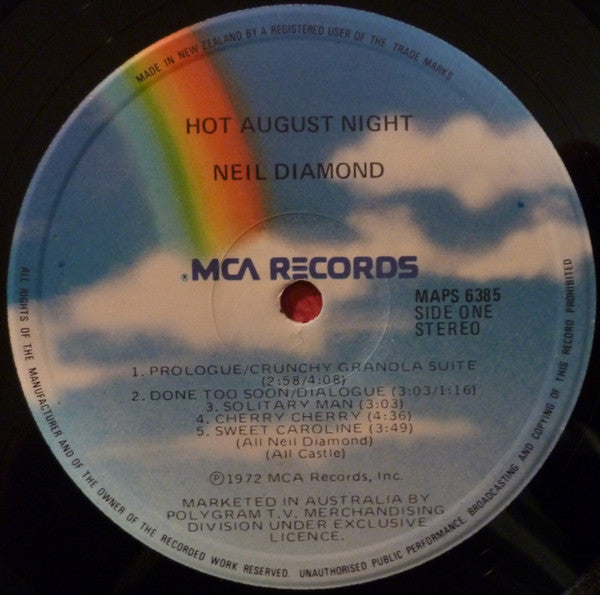 Neil Diamond : Hot August Night (2xLP, Album, RE, Gat)