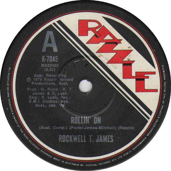 Rockwell T. James : Rollin' On (7")