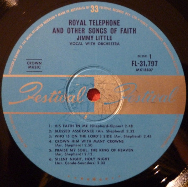 Jimmy Little : Royal Telephone & Other Songs Of Faith (LP, Album, Mono)