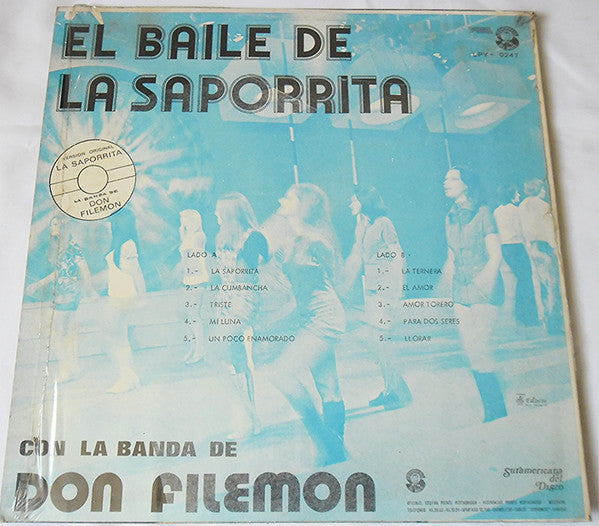 La Super Banda De Don Filemón : El Baile De La Saporrita (LP, Album, RE)