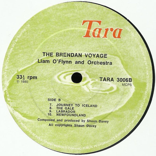 Liam O'Flynn : The Brendan Voyage (LP, Album, RE)