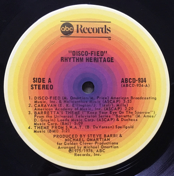 Rhythm Heritage : Disco-Fied (LP, Album, Ter)