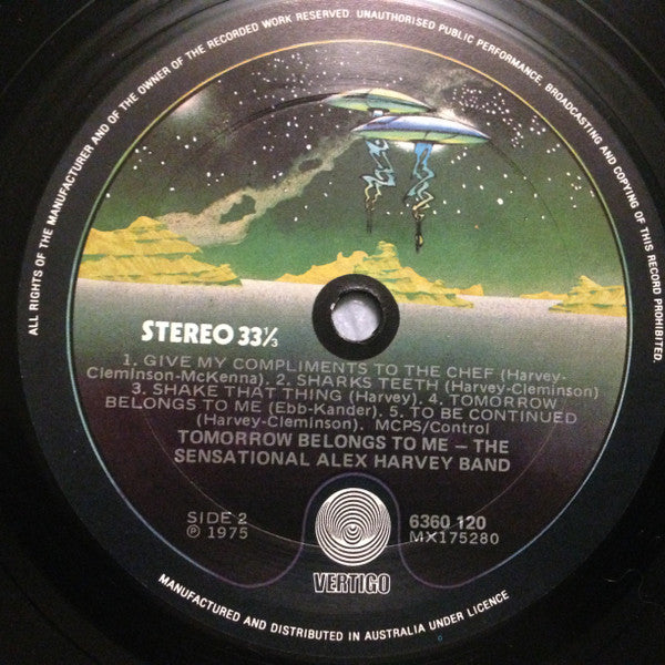 The Sensational Alex Harvey Band : Tomorrow Belongs To Me (LP, Album, Gat)