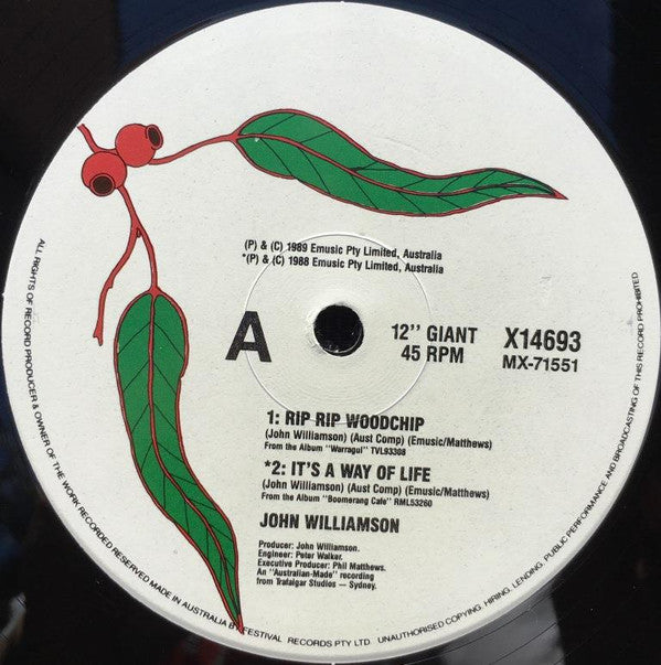 John Williamson : Rip Rip Woodchip (12", Ltd)