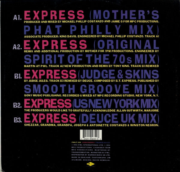 B.T. Express : Express 94 (12", Single)