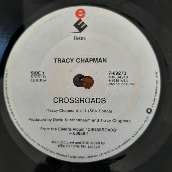 Tracy Chapman : Crossroads / Born To Fight (7", Single)