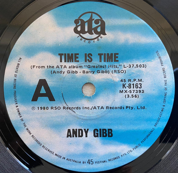 Andy Gibb : Time Is Time (7", Single)