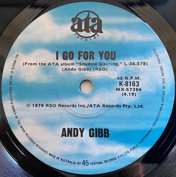 Andy Gibb : Time Is Time (7", Single)