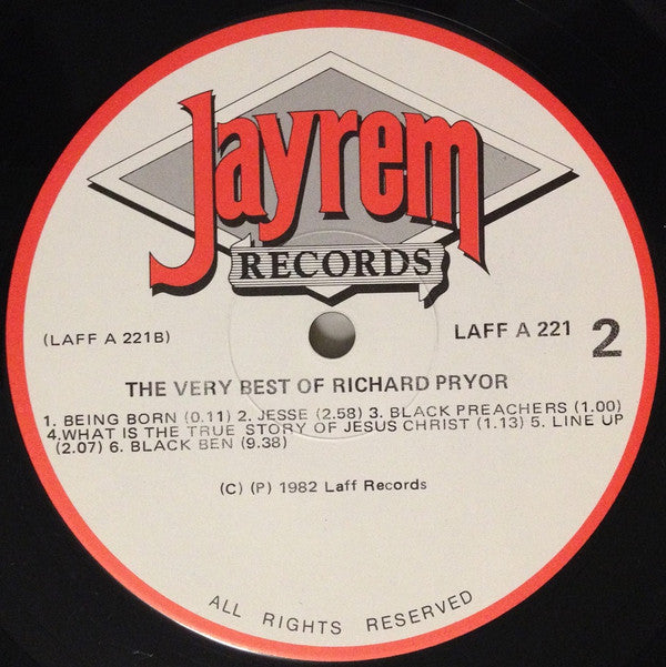 Richard Pryor : The Very Best Of Richard Pryor (LP, Comp)