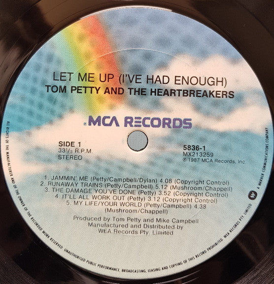 Tom Petty & The Heartbreakers* : Let Me Up (I've Had Enough) (LP, Album)
