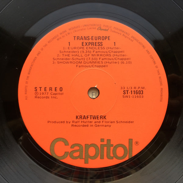 Kraftwerk : Trans Europe Express (LP, Album, Ora)