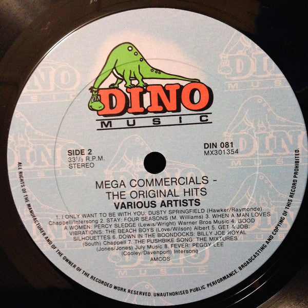 Various : Mega Commercials - The Original Hits (LP, Comp)