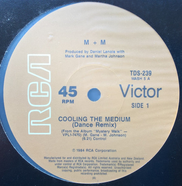 M + M : Cooling The Medium / Come Out And Dance (12&quot;, Single)