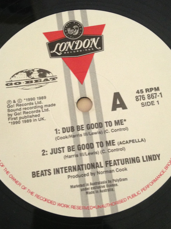 Beats International : Dub Be Good To Me (12")