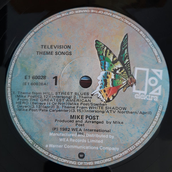 Mike Post : Television Theme Songs (LP, Album)