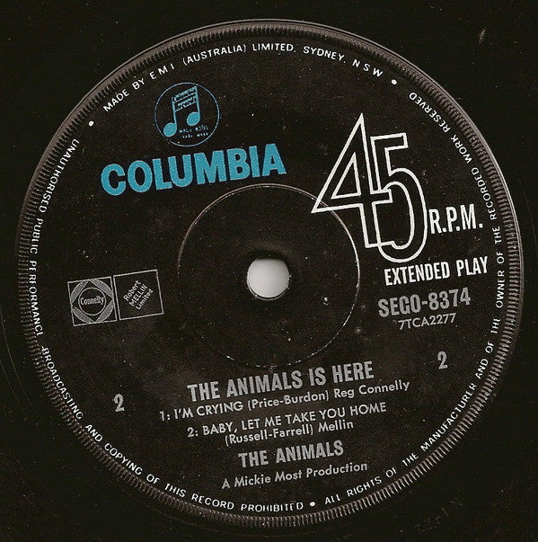 The Animals : The Animals Is Here (7", EP, Fir)
