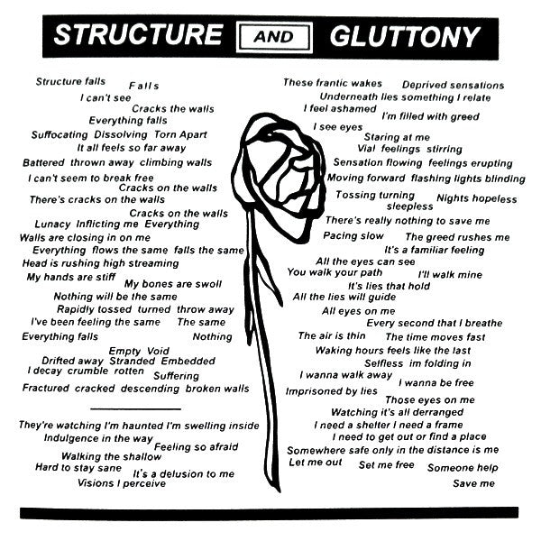 Acrylics (2) : Structure / Gluttony (7")