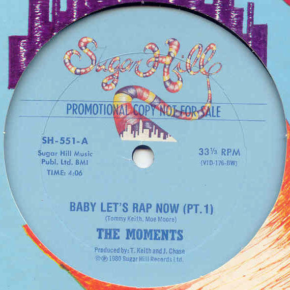 The Moments : Baby Let&#39;s Rap Now (12&quot;, Promo)