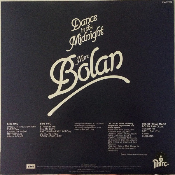 Marc Bolan : Dance In The Midnight (LP, Album)