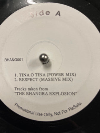 Premi Johal / Harbhajan Talwar &amp; Dave Singh : Tina O Tina / Respect (12&quot;, Promo)