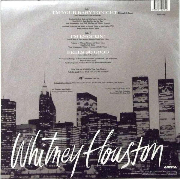 Whitney Houston : I'm Your Baby Tonight (12", Maxi)