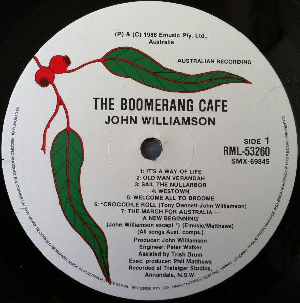John Williamson : Boomerang Café (LP, Album)